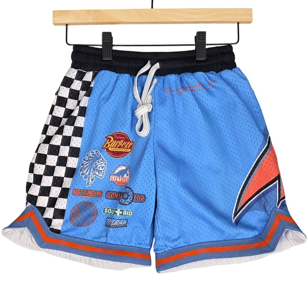 PROJECT X SAVS × DISNEY PIXAR CARS ATHLETIC SHORTS – YOUTH LARGE – BLUE/RED